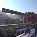 4k Container harbor panning shot with blending sun Flores island Indonesia 4k or 4k+ Resolution