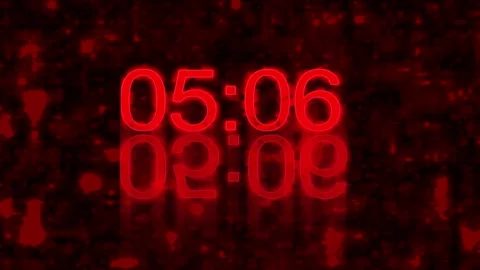 4K cool neon colored countdown animation on a cool colorful background. Stock Footage 280028009