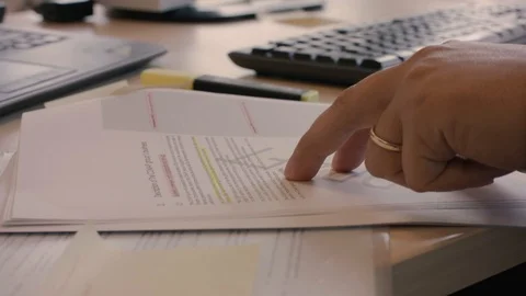 4K Corporate Data Handling Stock Footage 96155811