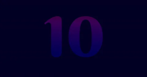 4k Countdown on black background and fireworks Stock Footage 145070242