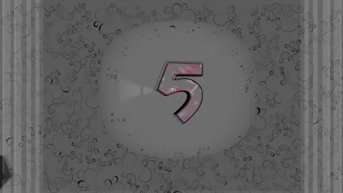 4k countdown numbers in disco style shaking 스톡 동영상 260771297