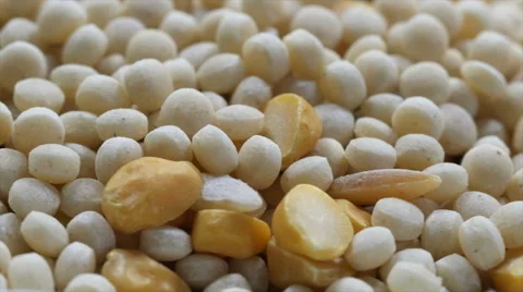 4K - Couscous slowly rotating in macro Stock Footage 41553501