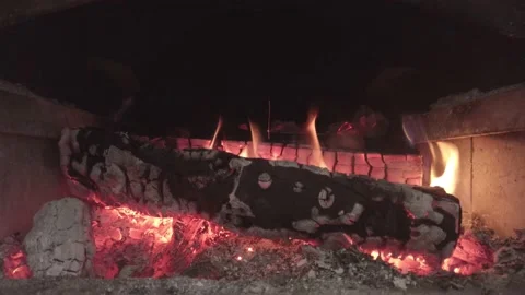4k Crackling Fire Stock Footage 148436788