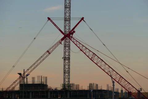 4K Crossing Construction Stock Photos