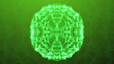 4k Crown Chakra Sleep Meditation video, fractal video, music background video Stock Footage 259609909