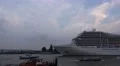 4k Cruise Ship and sightseeing boats at evening in Hamburg harbour 4k or 4k+ Resolution