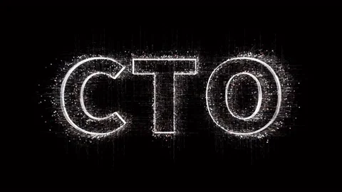 4k CTO word cloud,chief technology officer,binary computer code. 库存影片 234839964