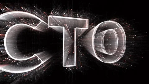 4k CTO word cloud,chief technology officer,binary computer code. Stock Footage 234840413