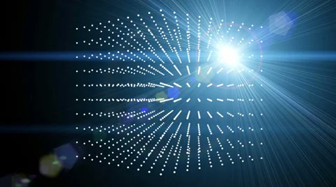 4K cube box dot neon glow light,Abstract fractal point geometry deformation. Видео 39548592