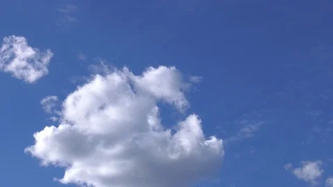 4k Cumulus Clouds Time-lapse Moving Upwards Stock Footage 106929515