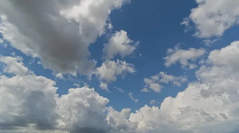 4K Cumulus Clouds Timelapse looking north Stock Footage 65238268
