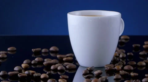 4K cup of coffee Stock Footage 46934302
