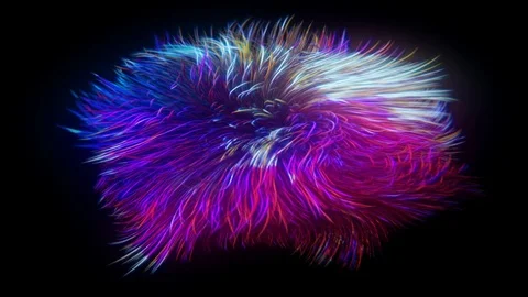 4K curly effect in color 動画素材 122892878