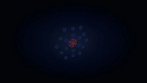 4K Cyber Security Zero Trust Network Threat Detection HUD Loop 스톡 동영상 344640055