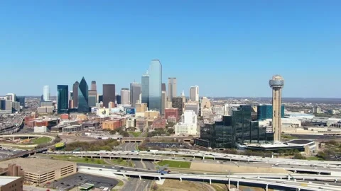 4K Dallas Downtown Drone Texas Landscap... | Stock Video | Pond5