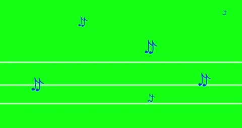 4k dancing musical notes on strings in g... | Stock Video | Pond5