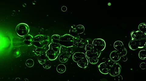 4k Dark Green Bubble Abstract Animation Background Seamless Loop. Stock Footage 55291929