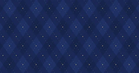 4k Dark navy blue checkered animation with golden dash line. Stock Footage 98562978