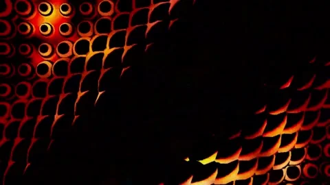 4k Dark Orange Bubble Wall Snake Shape Moving Background Video stock 313856361