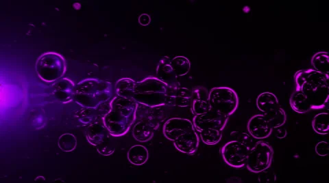 4k Dark Purple Bubble Abstract Animation Background Seamless Loop. Vidéo 55291779