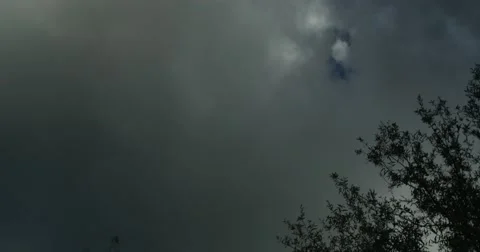4K Dark Rain Clouds Thunder Storm Go Away Video stock 66202198