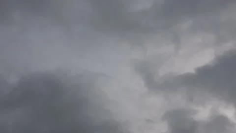 4K Dark Rainy Moving Clouds in the Sky Stock Footage 231907090