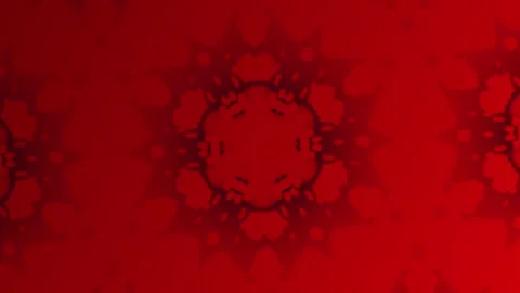 4K Dark Red Black Floral Kaleidoscope Motion Background Loop Stock Footage 340469705