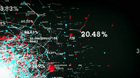 4K Data And Networks Black Stock Footage 66747559