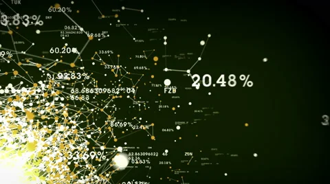 4K Data And Networks Green Stock-Footage 66747947