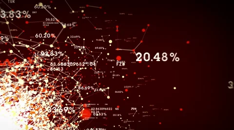 4K Data And Networks Red Stock-Footage 66748345