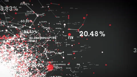 4K Data And Networks Silver Video stock 66748740