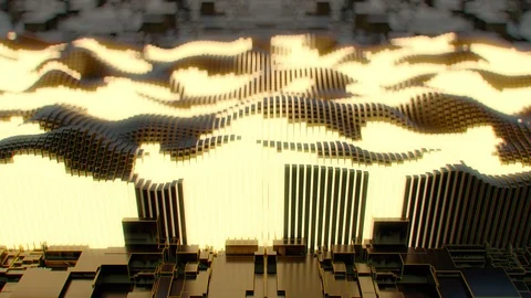 4K Data blocks, blockchain concept. Stock Footage 112311269