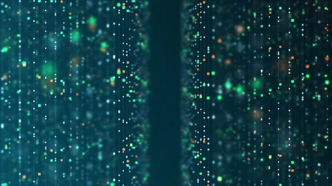 4K Data futuristic background - Loopable Stock Footage 163390660