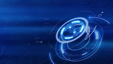 4K data transmission and digital engine working on the flowing data space. Stockbeeldmateriaal 237484056