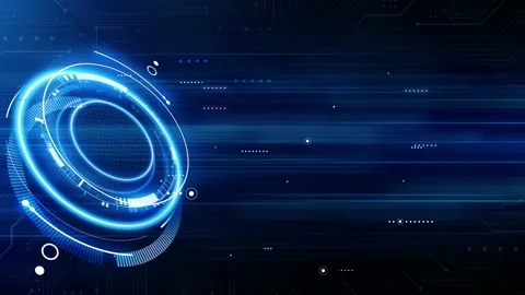 4K data transmission and digital engine working on the flowing data space. Stockbeeldmateriaal 237485143