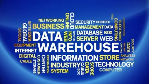 4k Data Warehouse Animated Tag Word Clou... | Stock Video | Pond5