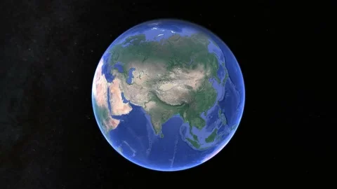 4k day to night time lapse over central asia with illuminated city lights Stock Footage 131543677