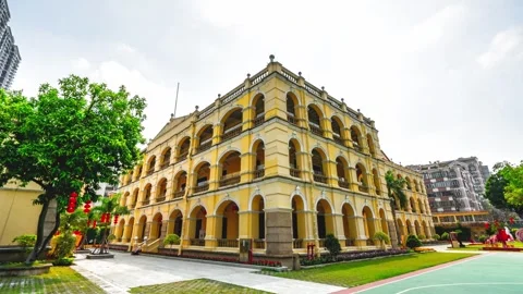 4K Daytime Timelapse of Sun Yat-sen Generalissimo Mansion, Guangzhou Stock Footage 339640920