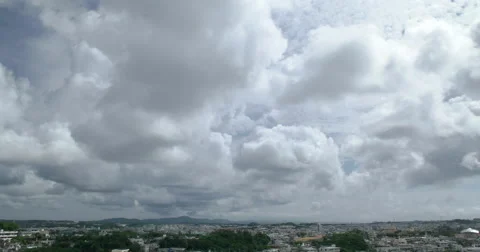 4K DCI,Timelapse shot of cloud over the city. Stock Footage 62510829