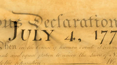 4k declaration of independence, preamble to the constitution of the united st 스톡 동영상 45983617