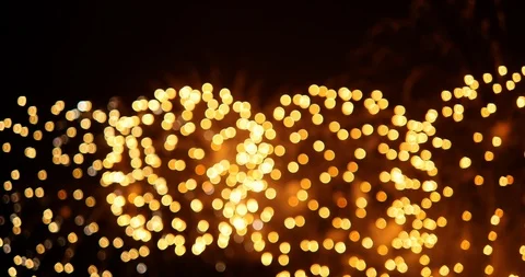 4K - Defocused background of a firework holiday Video stock 120355206