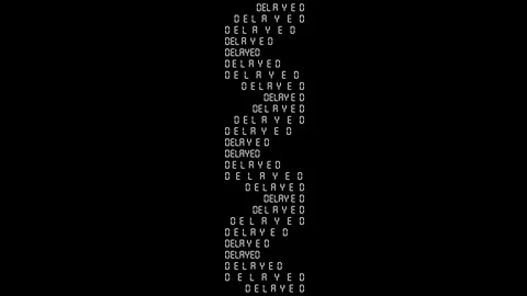 4K DELAYED TEXT Video stock 319584562