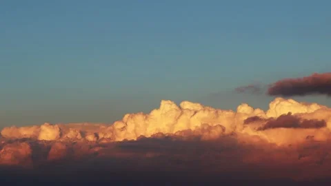 4K dense sunset clouds timelapse Stock Footage 165405302