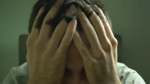 4K Depressed With Regrets Young Man Stock Footage 44450970