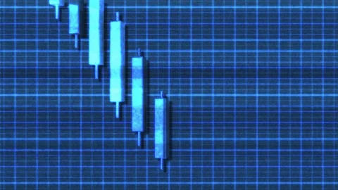 4K Descending Triangle Sci-Fi Stock Chart Pattern 2 Stock Footage 107135016