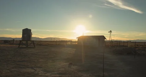 4K Desert Landscape during sunset Stock Footage 262489883