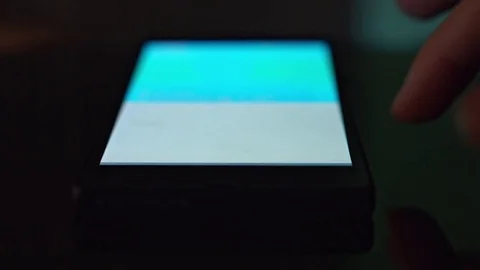 4k Device Close-up of Finger Answering call on Smartphone Stock Footage 73323446