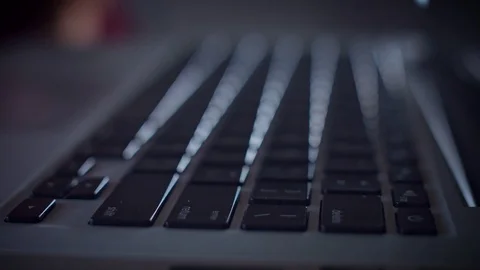 4k Device Close-up of Finger Clicks Enter on Computer Key 스톡 동영상 73320039