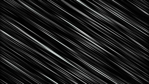 4K Diagonal Anime Speed Lines on Black, High-Energy Comic Motion Loop Vidéo 309869994