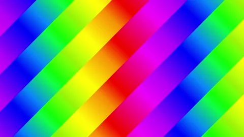 4k Diagonal Rainbow Lines. Looped Background Video stock 169872901